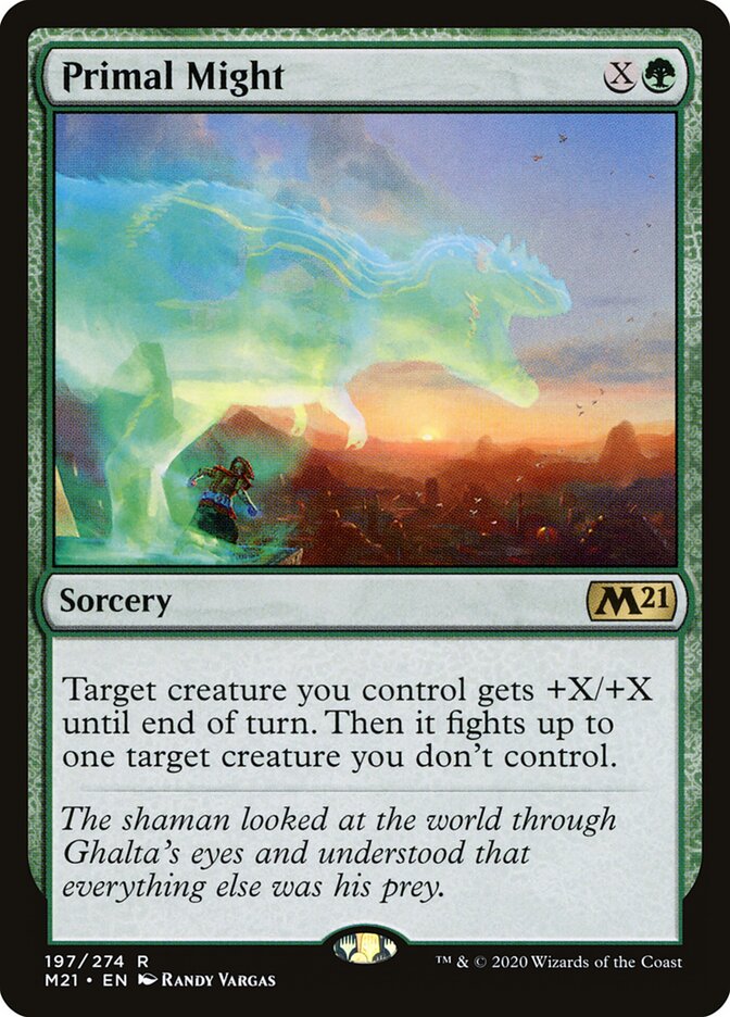 Primal Might card front