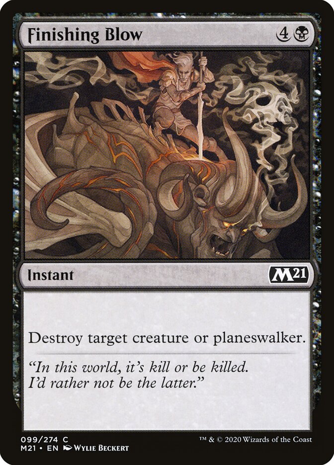 Finishing Blow card front