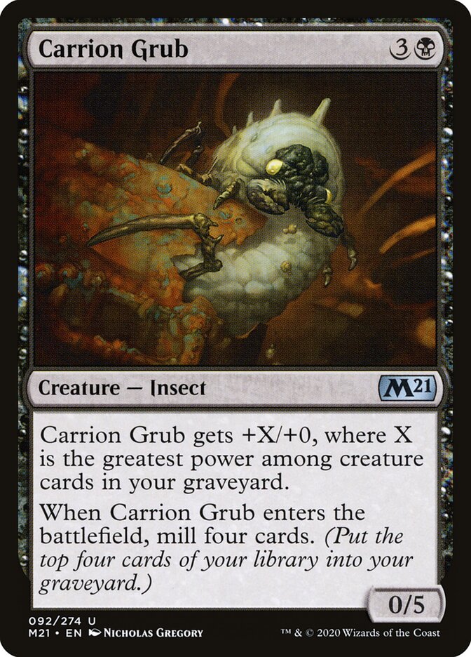 Carrion Grub card front