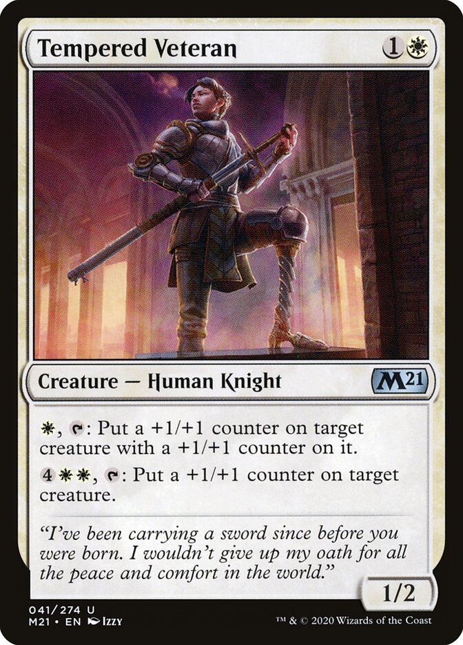 Tempered Veteran card front