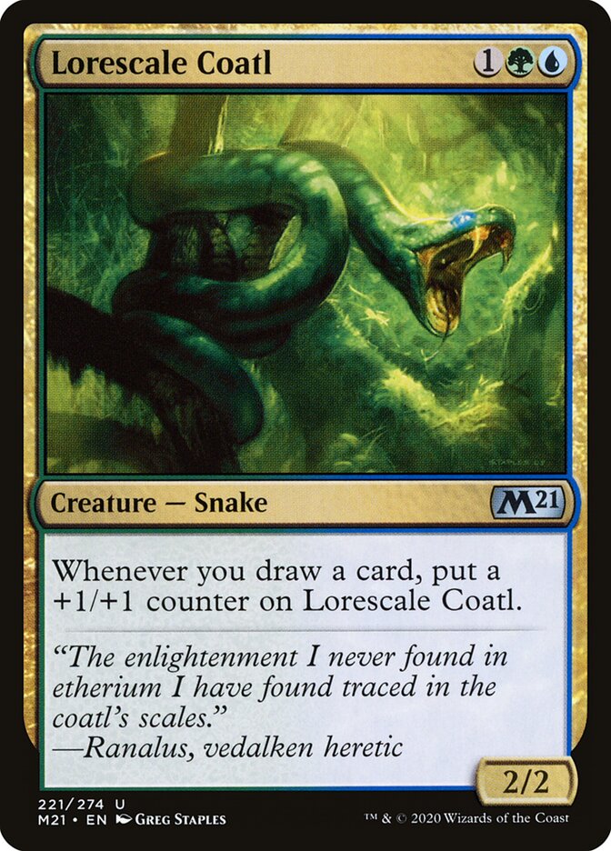 Lorescale Coatl card front