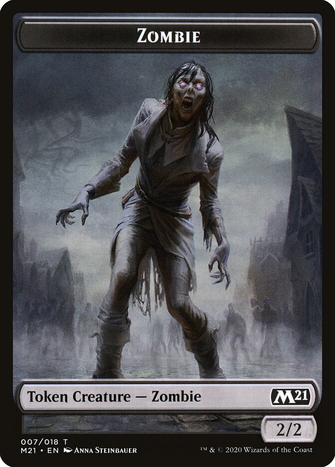 Zombie card front