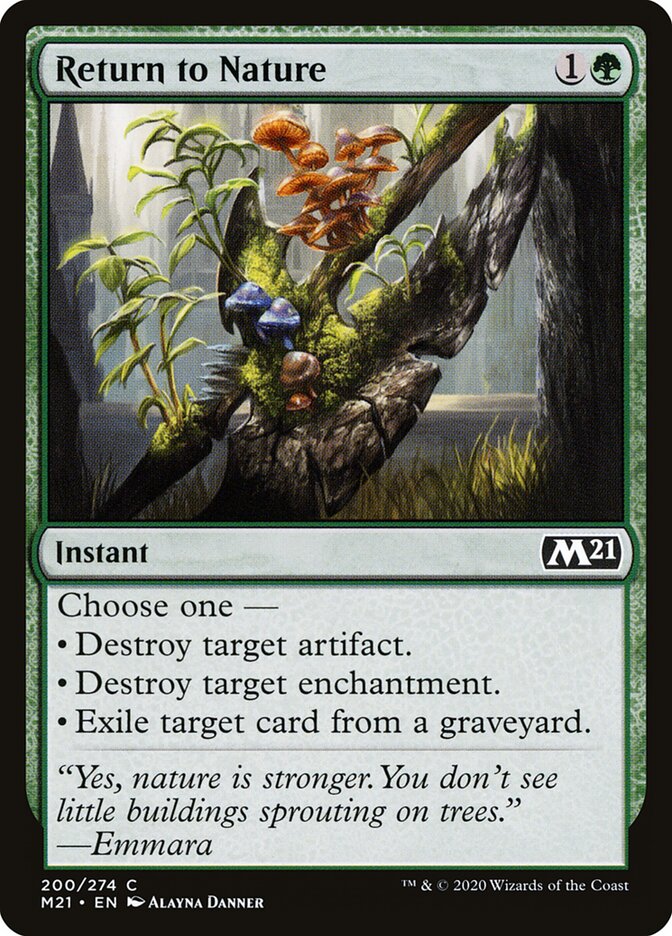 Return to Nature card front