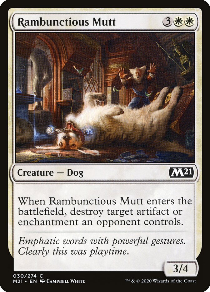 Rambunctious Mutt card front