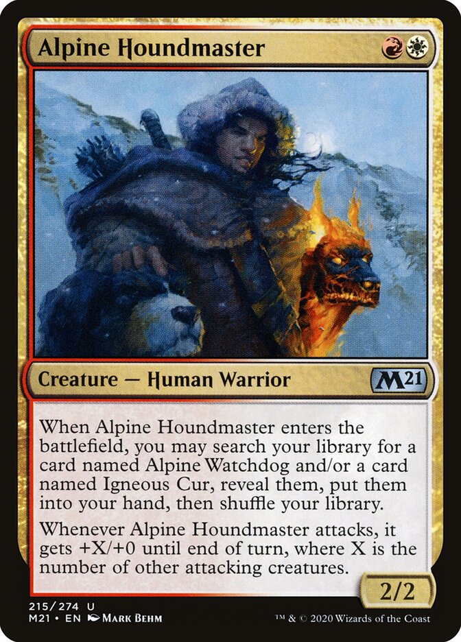 Alpine Houndmaster card front