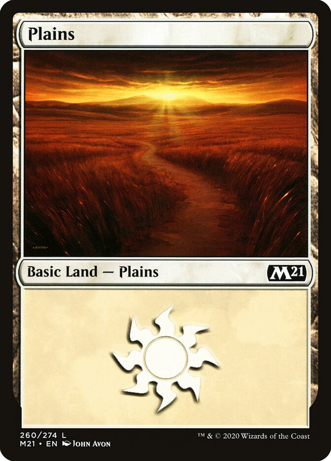 Plains card front