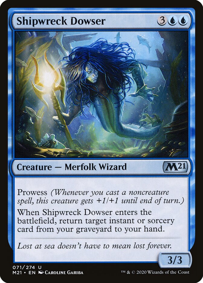 Shipwreck Dowser card front