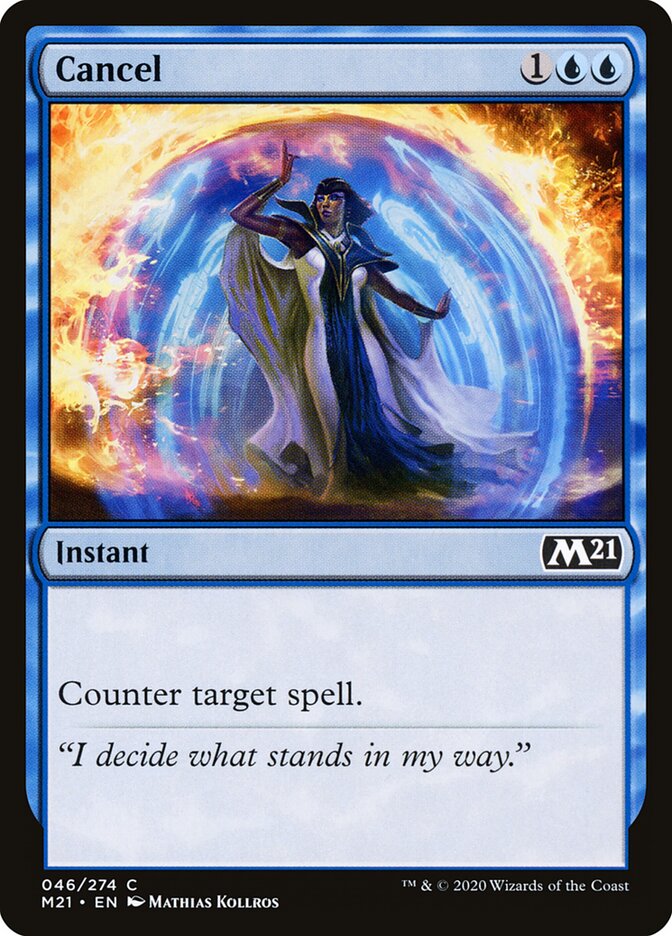 Cancel card front