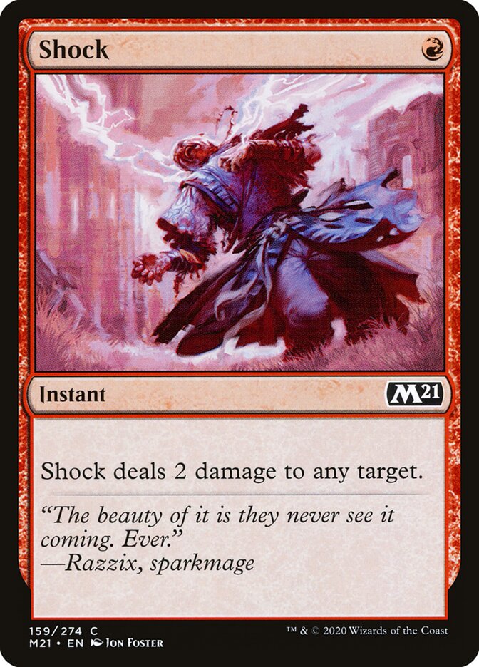 Shock card front