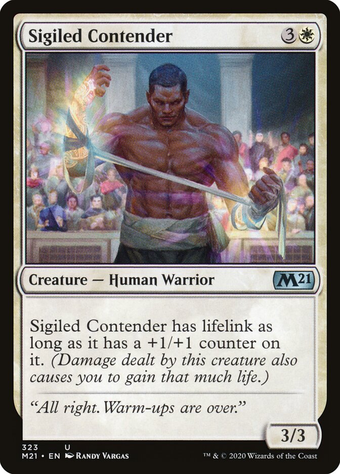 Sigiled Contender card front