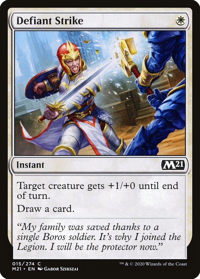 Defiant Strike card front