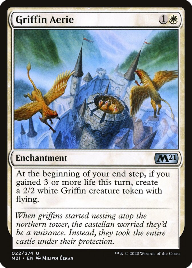 Griffin Aerie card front