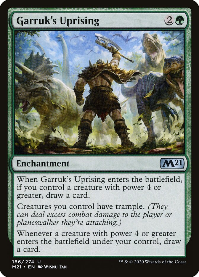 Garruk's Uprising card front