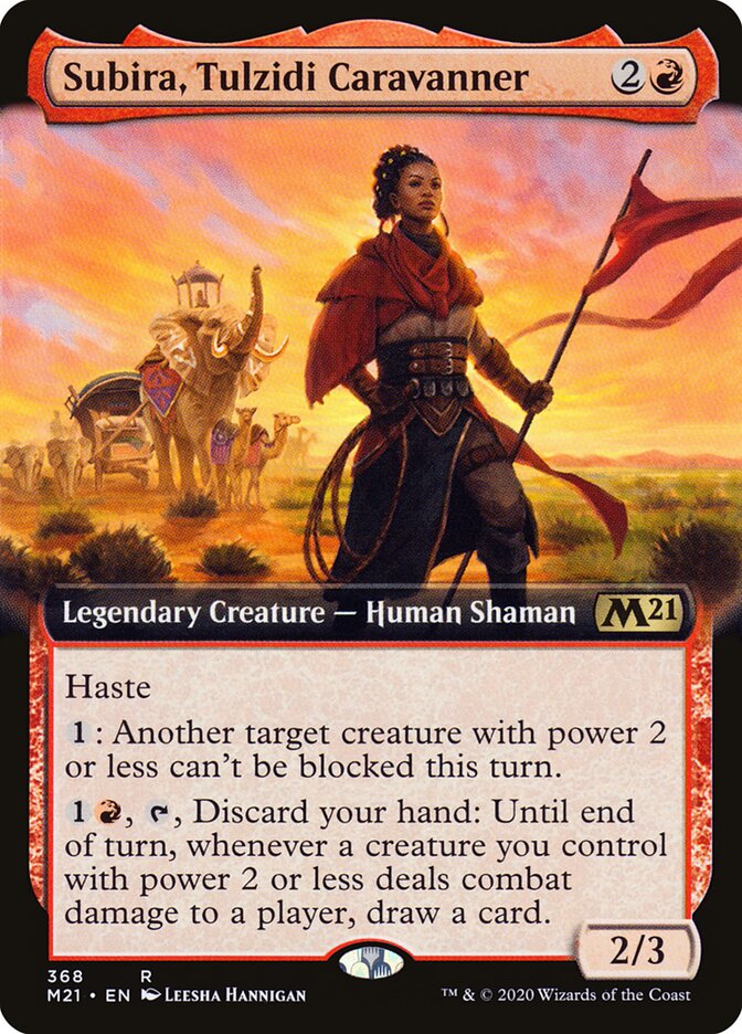 Subira, Tulzidi Caravanner card front