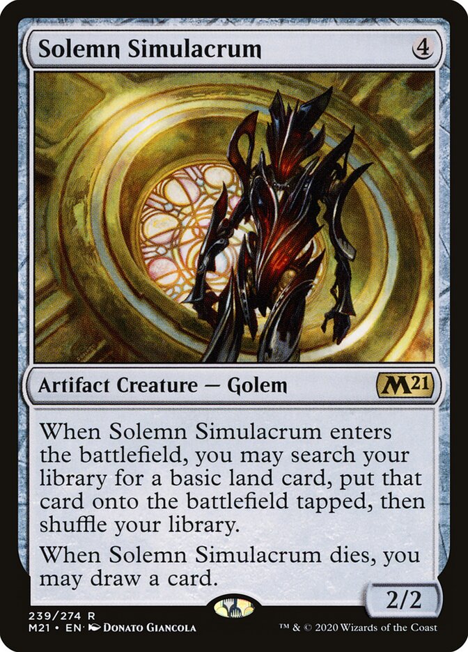 Solemn Simulacrum card front