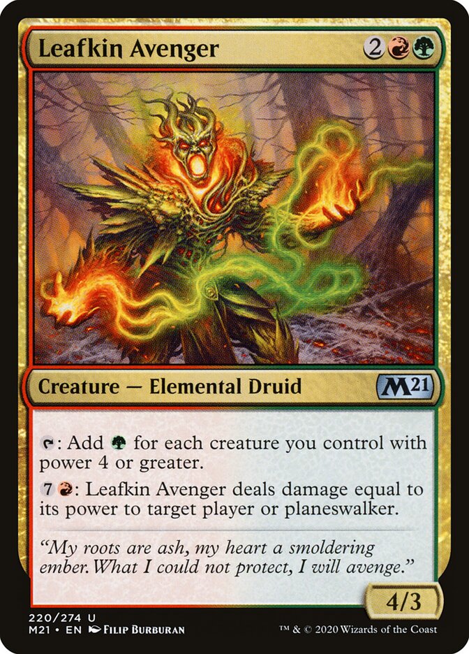 Leafkin Avenger card front