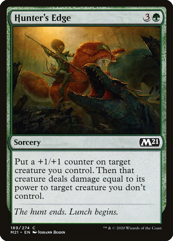 Hunter's Edge card front