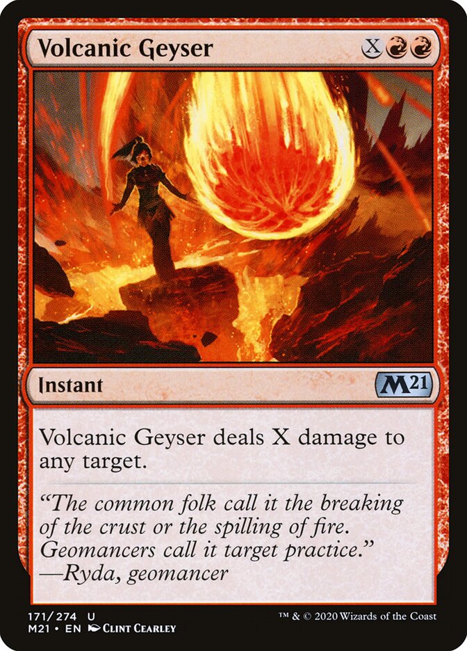 Volcanic Geyser card front