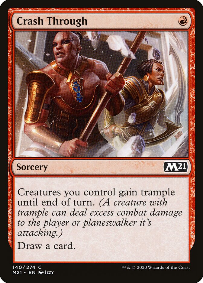 Crash Through card front