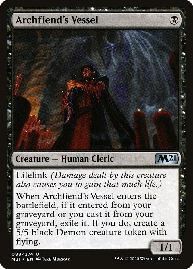 Archfiend's Vessel card front