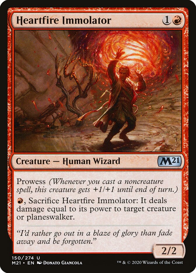Heartfire Immolator card front