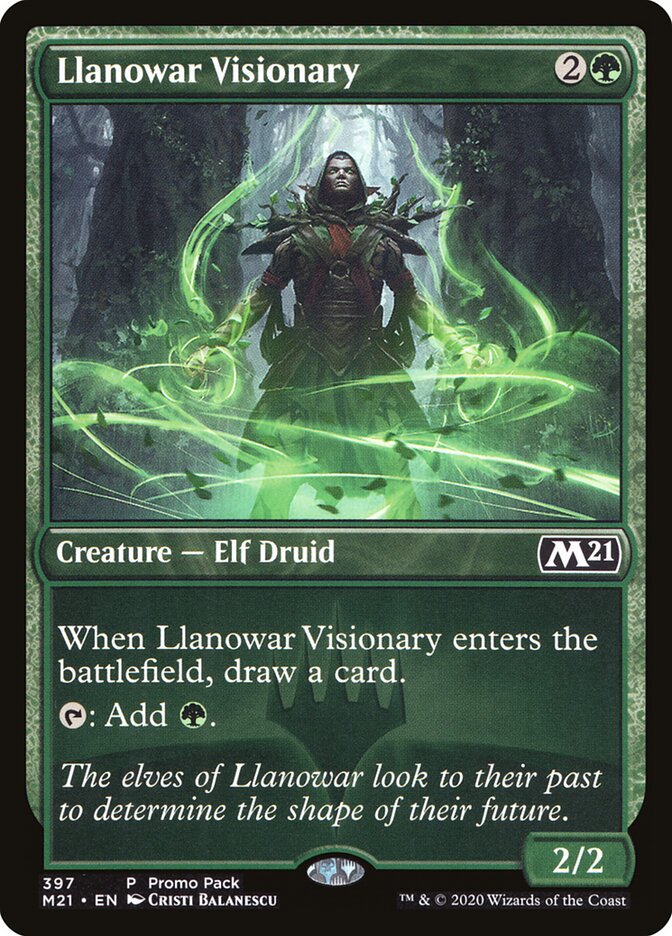 Llanowar Visionary card front