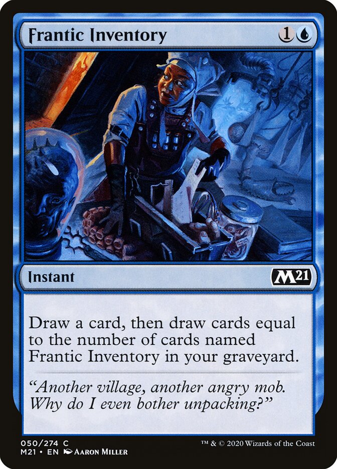 Frantic Inventory card front