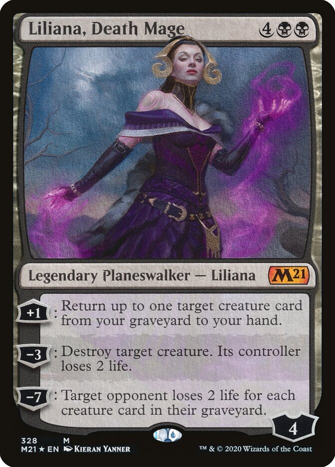 Liliana, Death Mage card front