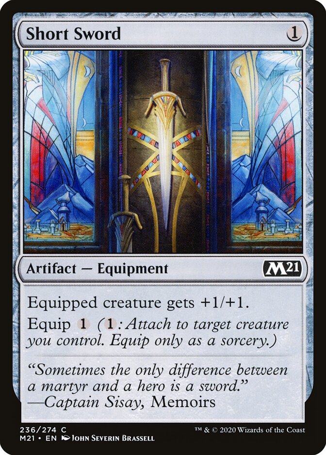 Short Sword card front
