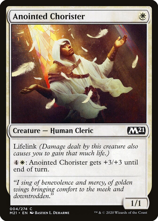 Anointed Chorister card front