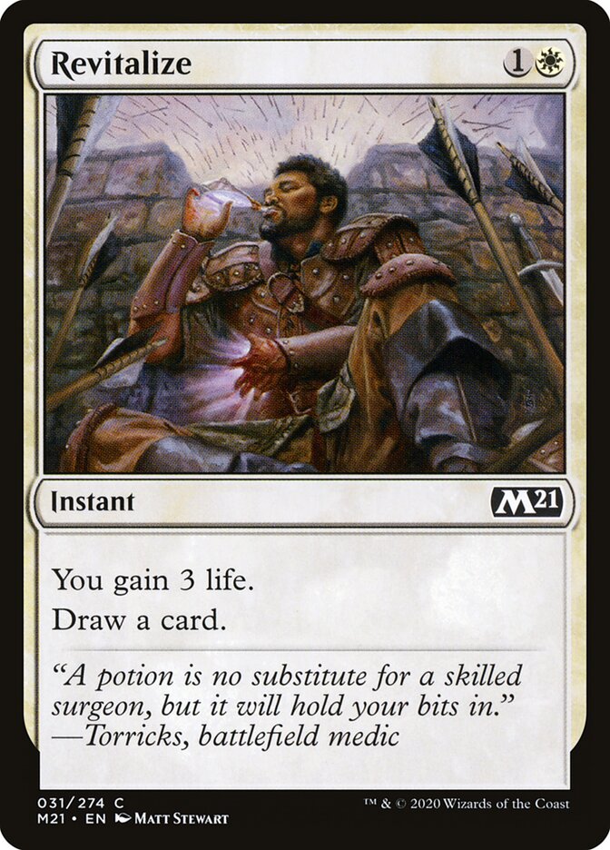 Revitalize card front