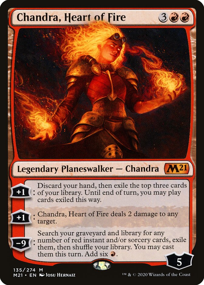 Chandra, Heart of Fire card front