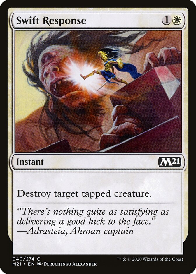 Swift Response card front