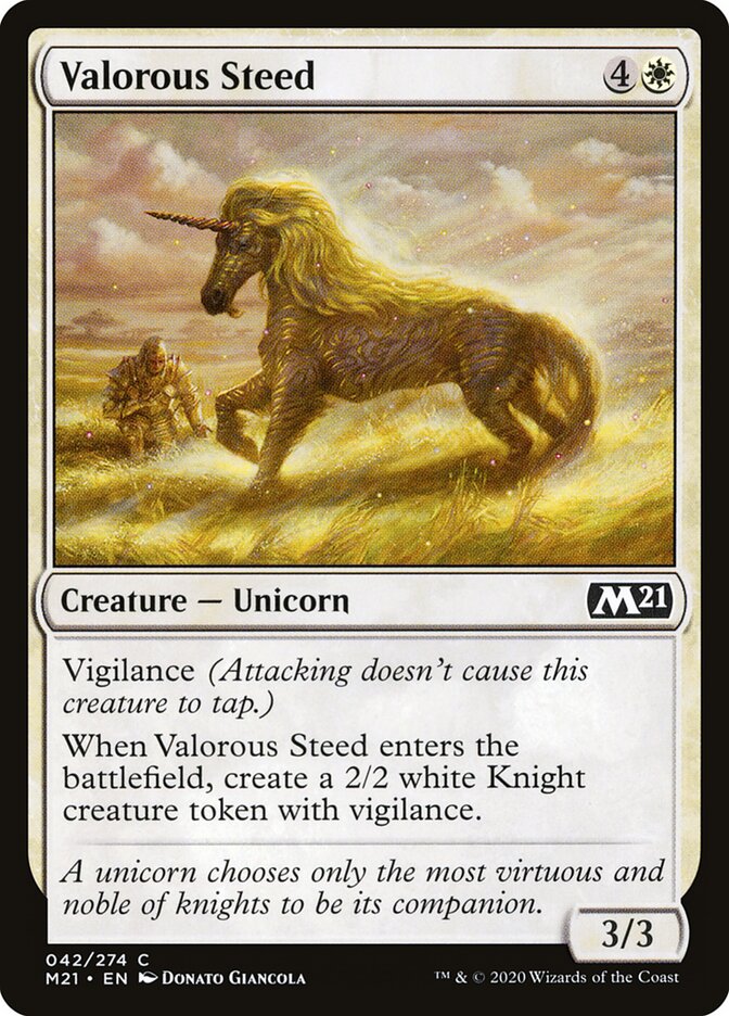Valorous Steed card front