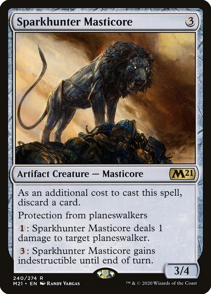 Sparkhunter Masticore card front