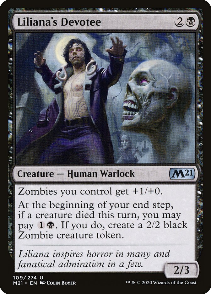 Liliana's Devotee card front
