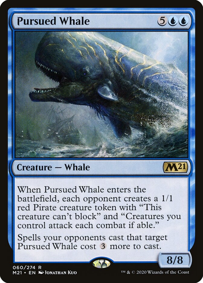 Pursued Whale card front