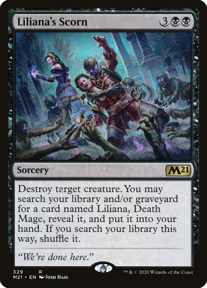 Liliana's Scorn card front