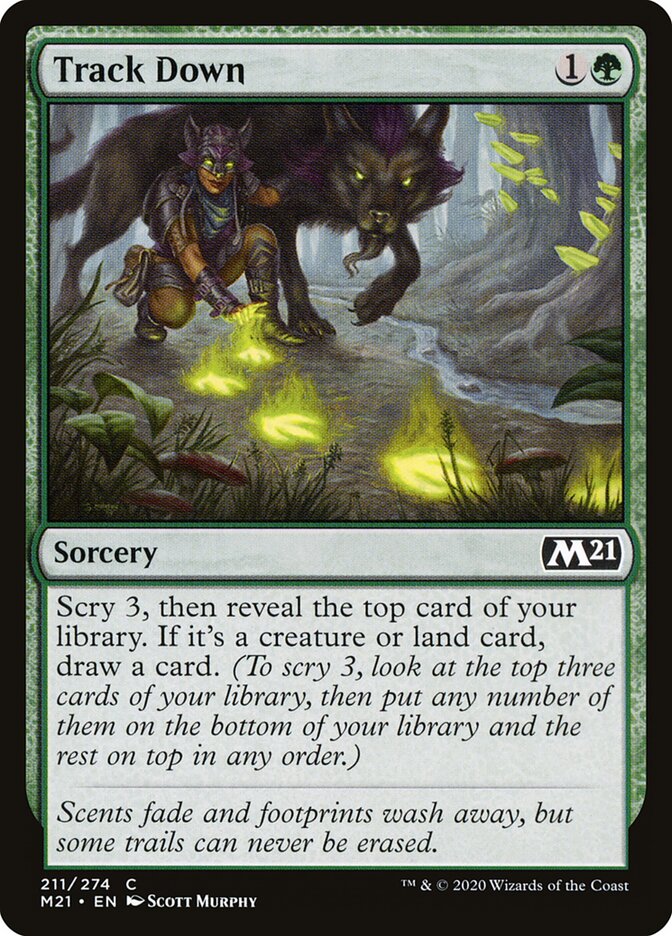 Track Down card front