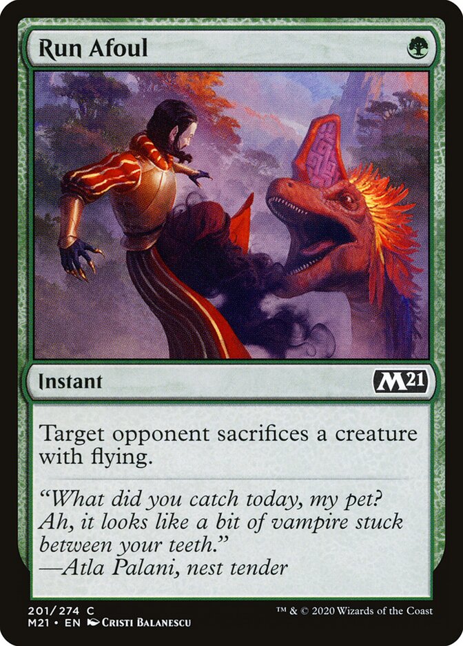 Run Afoul card front