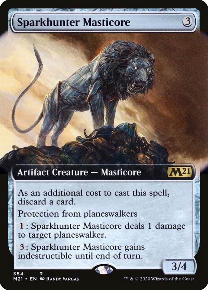 Sparkhunter Masticore card front