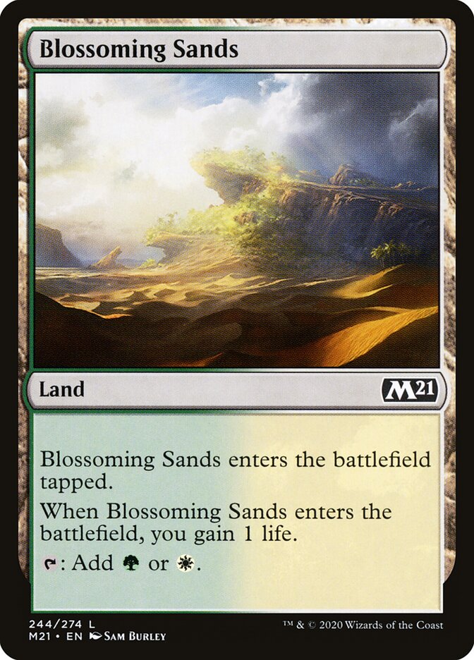 Blossoming Sands card front