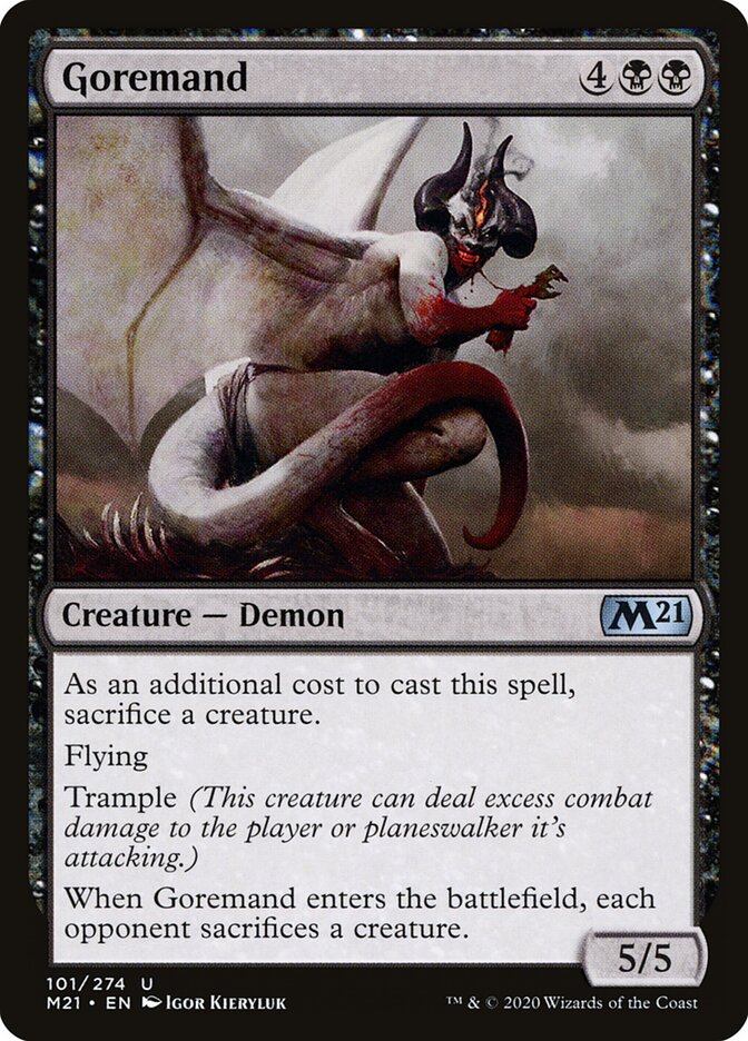 Goremand card front