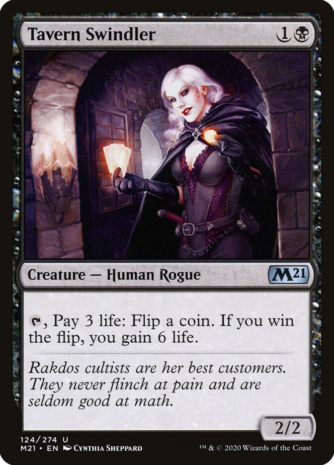 Tavern Swindler card front
