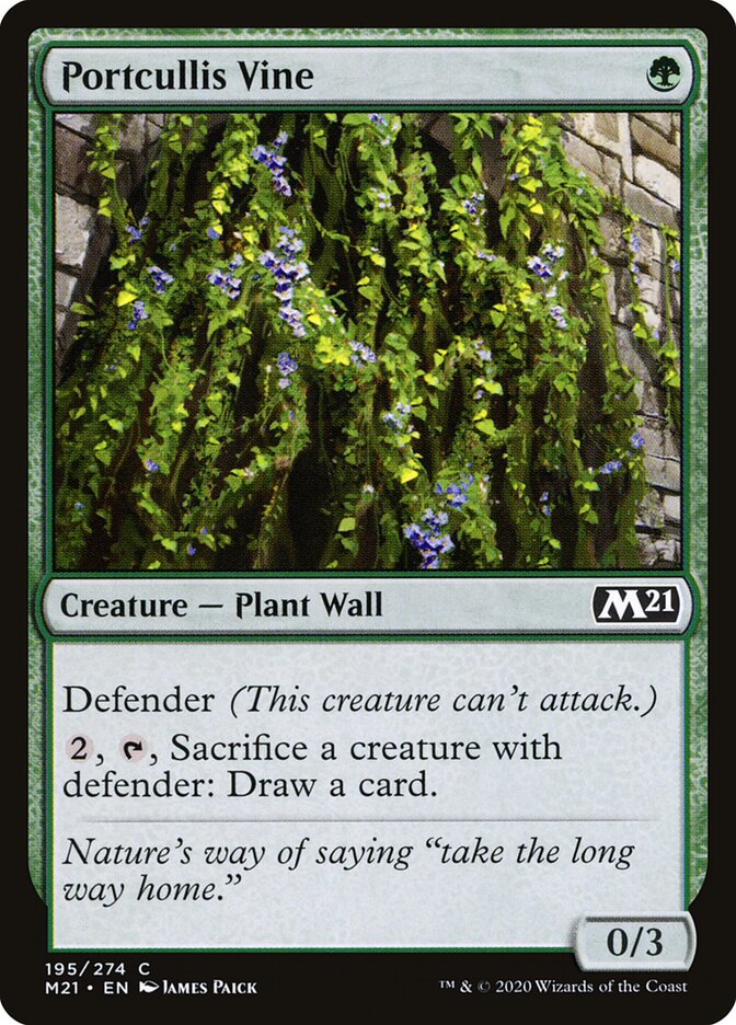 Portcullis Vine card front