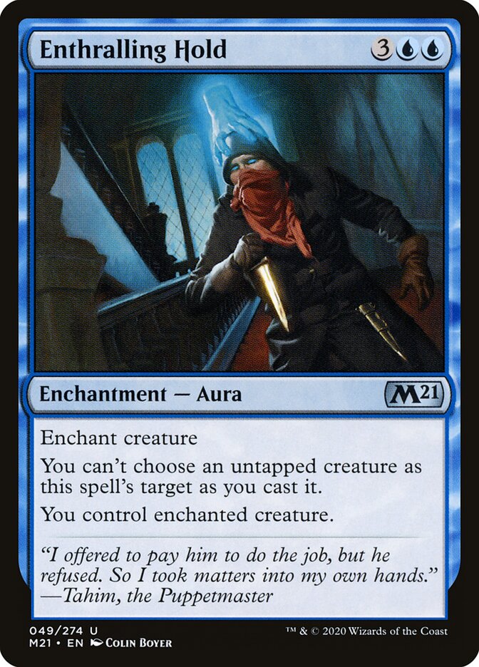 Enthralling Hold card front