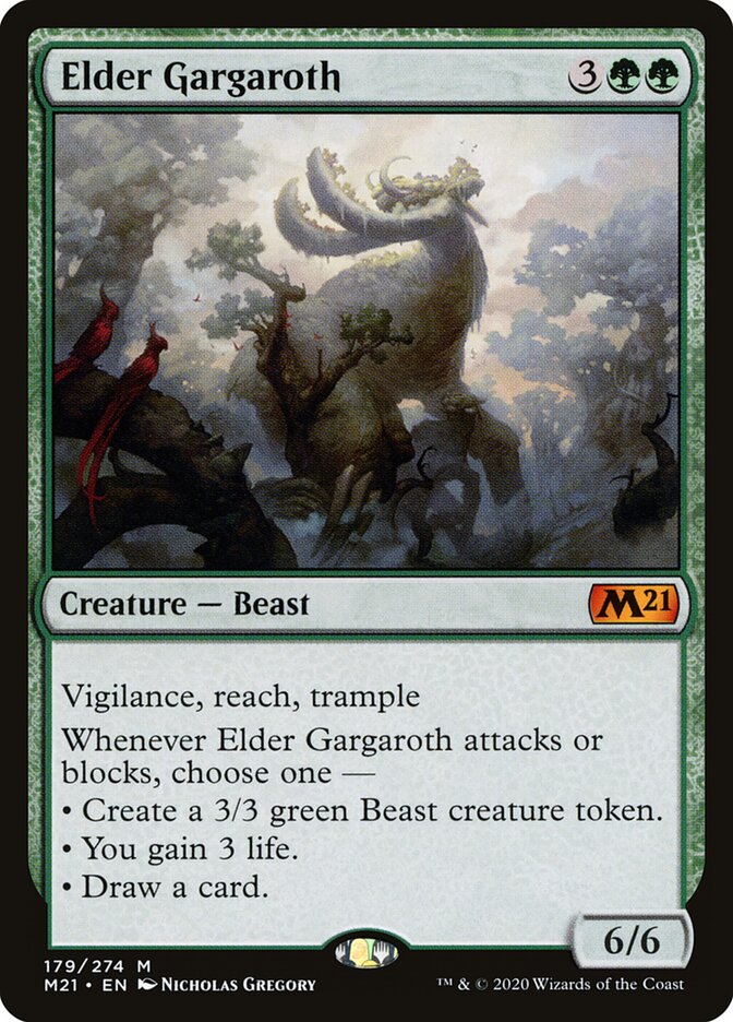 Elder Gargaroth card front