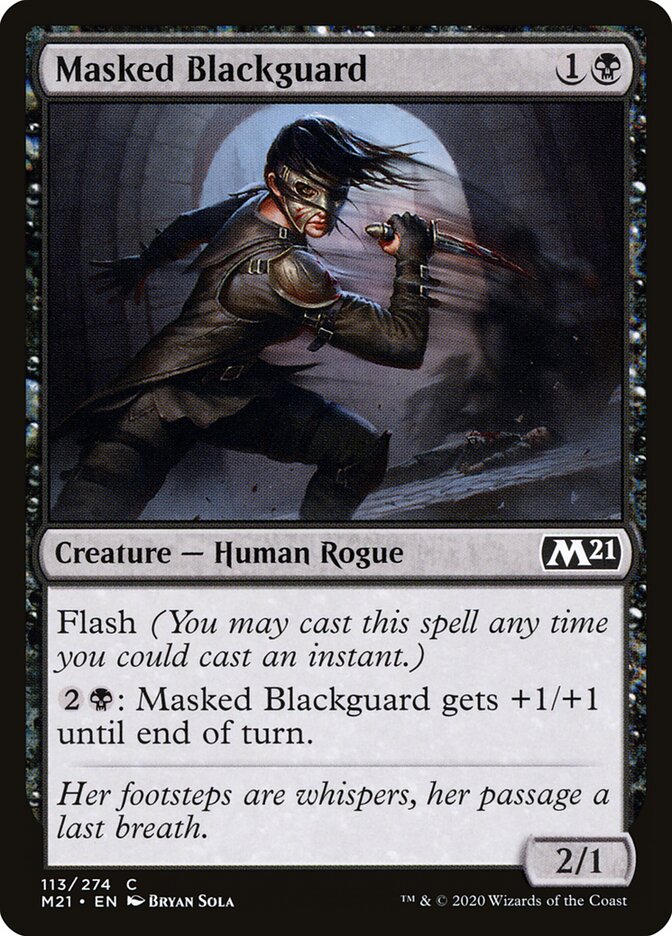 Masked Blackguard card front