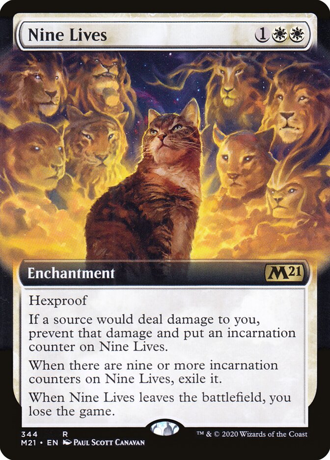 Nine Lives card front