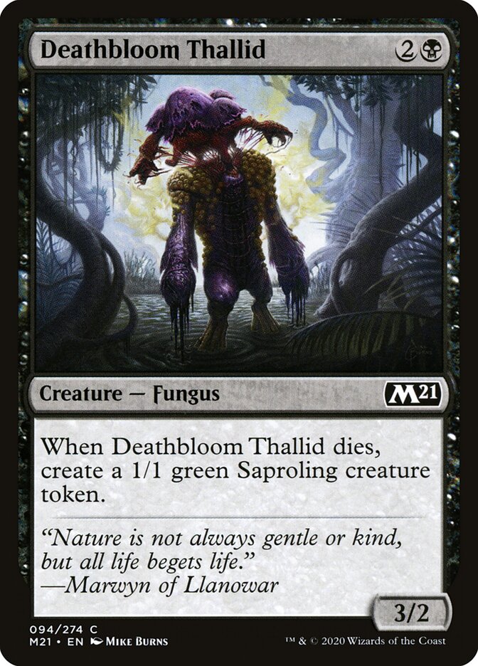 Deathbloom Thallid card front